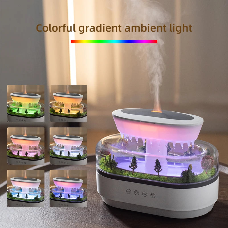 Essential Oil Diffuser & Mini Humidifier – 7 LED Night Lights, Aroma Sprayer for Yoga, Bedroom, Indoor Use, Perfect Birthday Gift