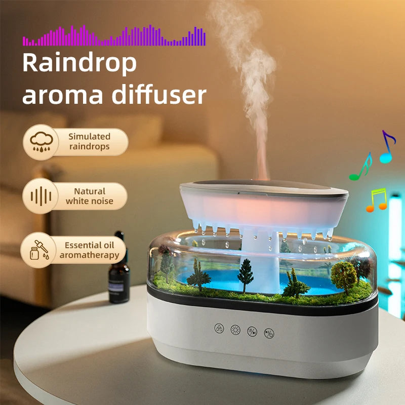 Essential Oil Diffuser & Mini Humidifier – 7 LED Night Lights, Aroma Sprayer for Yoga, Bedroom, Indoor Use, Perfect Birthday Gift