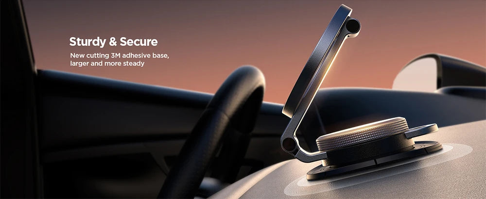 Joyroom Magnetic Car Mount All-Metal Strongest Magnet Foldable Phone Holder for Car Dashboard Tesla Phone Mount For iPhone
