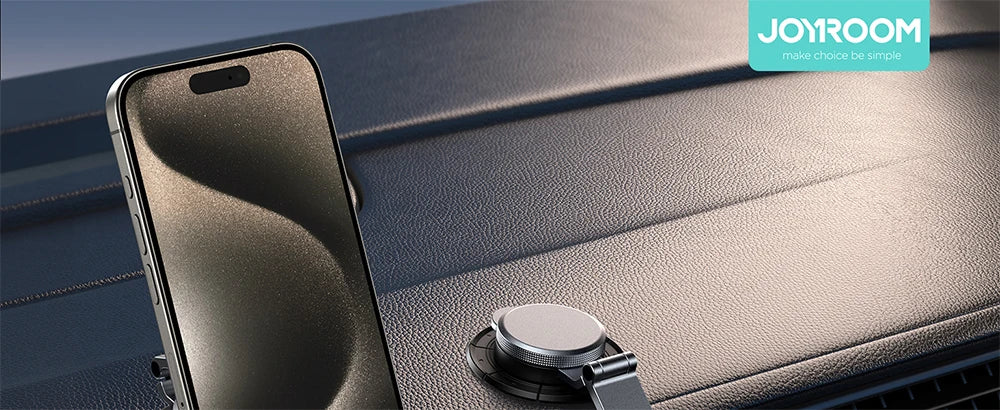 Joyroom Magnetic Car Mount All-Metal Strongest Magnet Foldable Phone Holder for Car Dashboard Tesla Phone Mount For iPhone