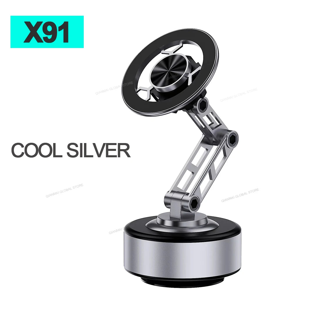 New X94 Magnetic Vacuum Adsorption Car Phone Holder 360° Rotating Strong Suction Holder for Mobile Phone Desktop Live Streaming