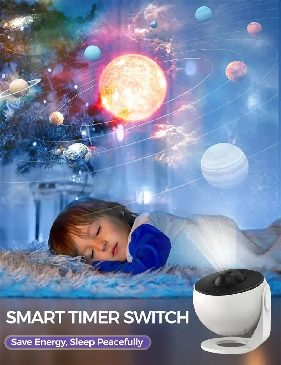 Starry Sky Night Light Galaxy Projector 360°Rotate Planetarium Lamp For Bedroom Valentines Day Gift Wedding Send 13 Sets Of Film