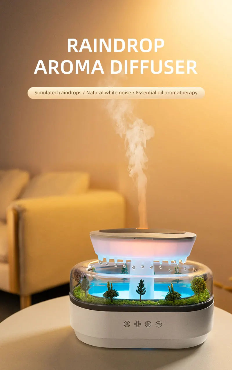 Essential Oil Diffuser & Mini Humidifier – 7 LED Night Lights, Aroma Sprayer for Yoga, Bedroom, Indoor Use, Perfect Birthday Gift