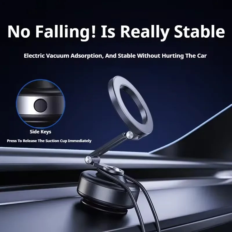 New X94 Magnetic Vacuum Adsorption Car Phone Holder 360° Rotating Strong Suction Holder for Mobile Phone Desktop Live Streaming