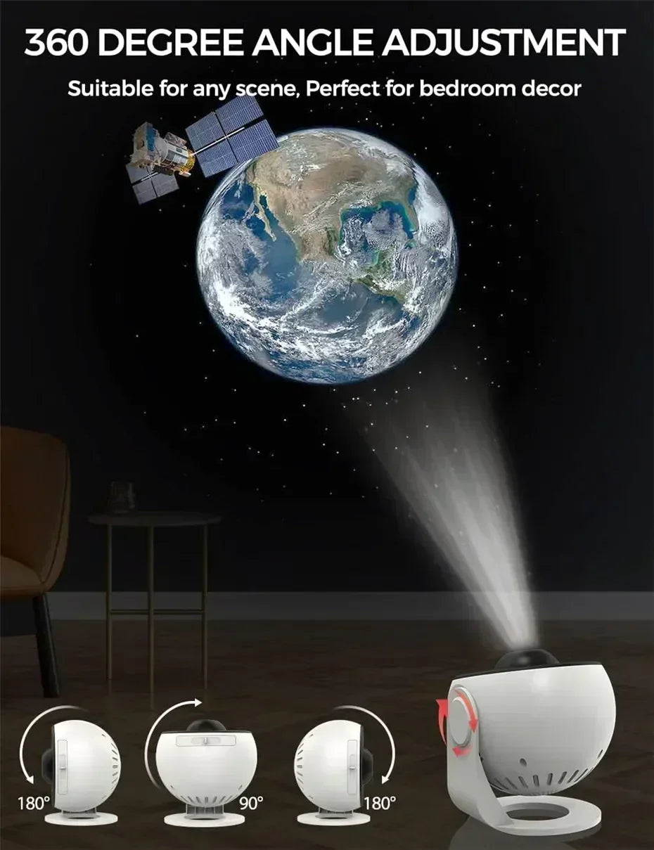 Starry Sky Night Light Galaxy Projector 360°Rotate Planetarium Lamp For Bedroom Valentines Day Gift Wedding Send 13 Sets Of Film