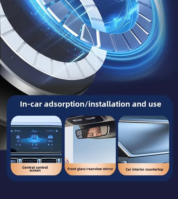 New X94 Magnetic Vacuum Adsorption Car Phone Holder 360° Rotating Strong Suction Holder for Mobile Phone Desktop Live Streaming