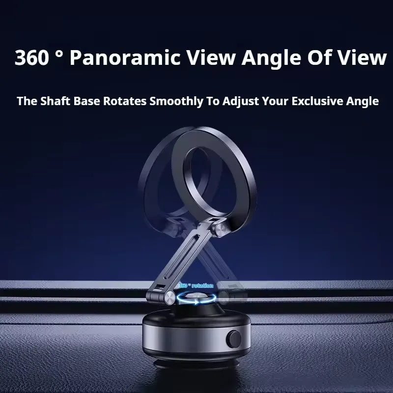 New X94 Magnetic Vacuum Adsorption Car Phone Holder 360° Rotating Strong Suction Holder for Mobile Phone Desktop Live Streaming