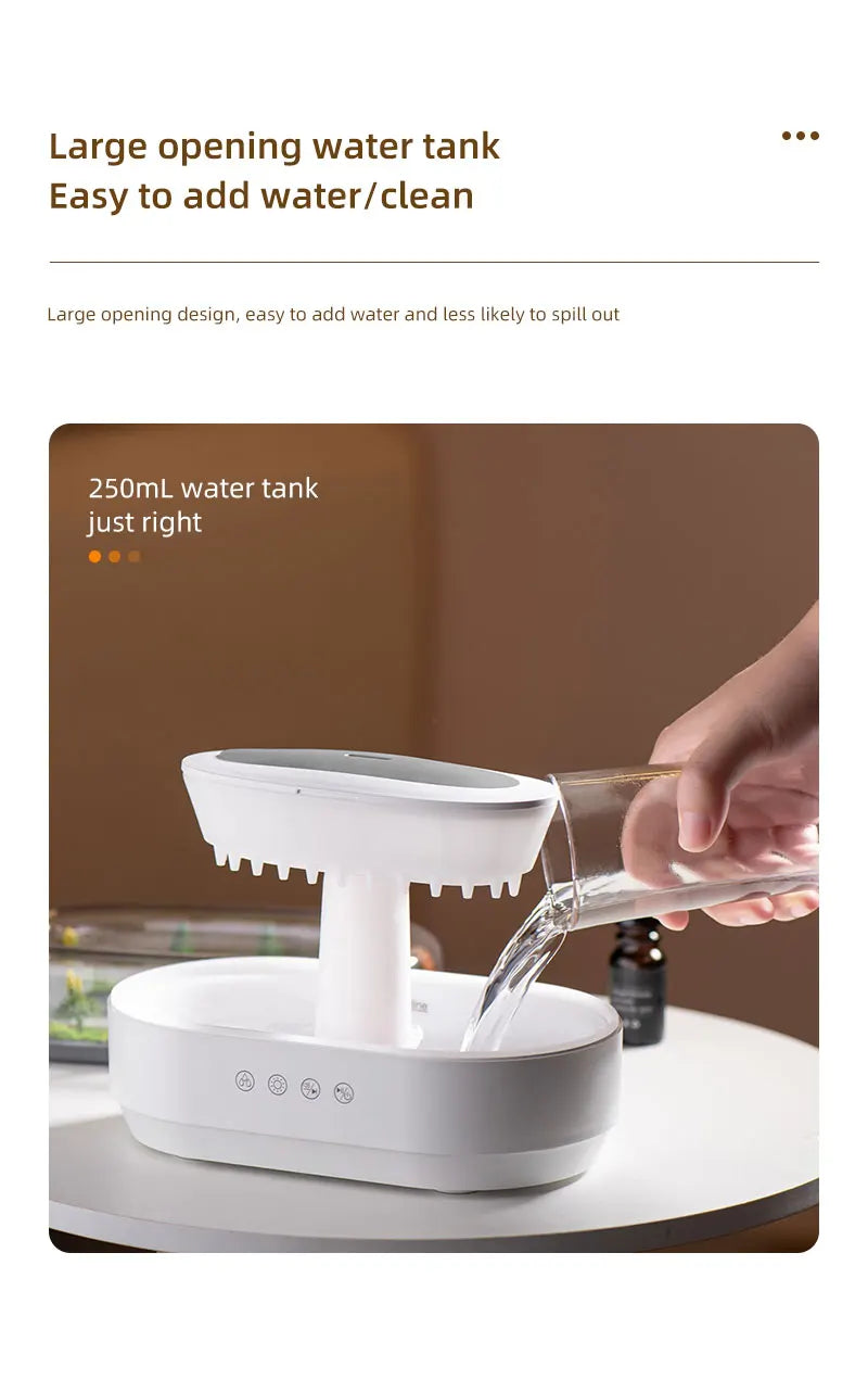 Essential Oil Diffuser & Mini Humidifier – 7 LED Night Lights, Aroma Sprayer for Yoga, Bedroom, Indoor Use, Perfect Birthday Gift