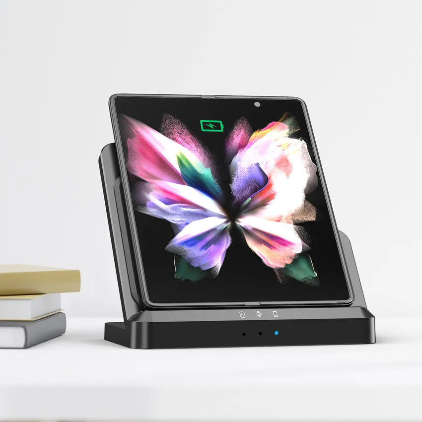 3-in-1 Wireless Charging Stand for iPhone 15/14/13 & Samsung Galaxy S22/S21, Watch 5/4/3, Buds – Fast Charging Dock Station