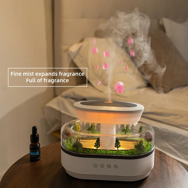 Essential Oil Diffuser & Mini Humidifier – 7 LED Night Lights, Aroma Sprayer for Yoga, Bedroom, Indoor Use, Perfect Birthday Gift