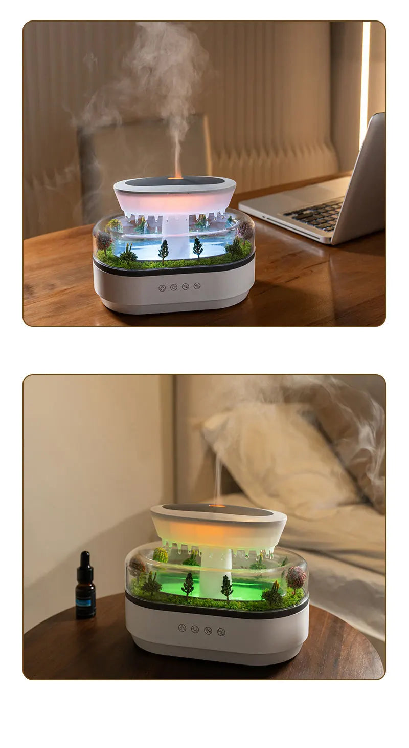Essential Oil Diffuser & Mini Humidifier – 7 LED Night Lights, Aroma Sprayer for Yoga, Bedroom, Indoor Use, Perfect Birthday Gift
