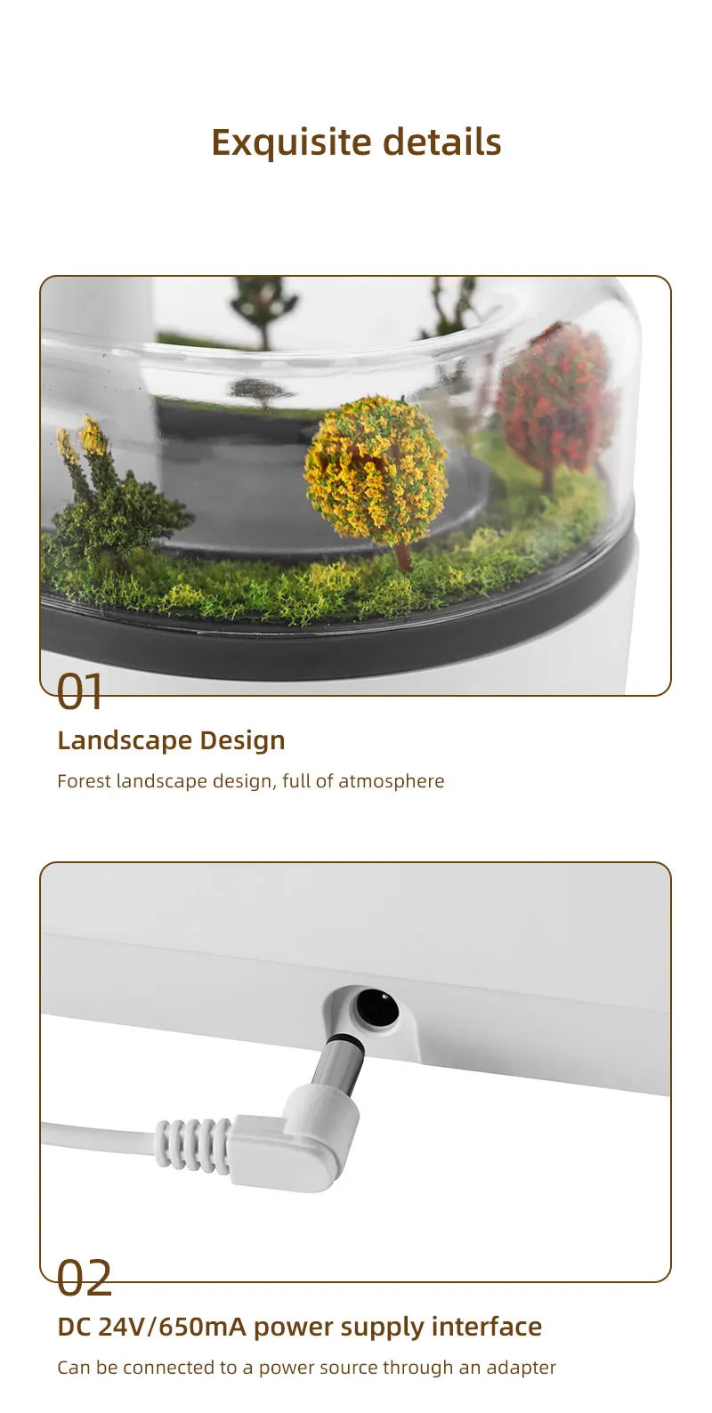 Essential Oil Diffuser & Mini Humidifier – 7 LED Night Lights, Aroma Sprayer for Yoga, Bedroom, Indoor Use, Perfect Birthday Gift