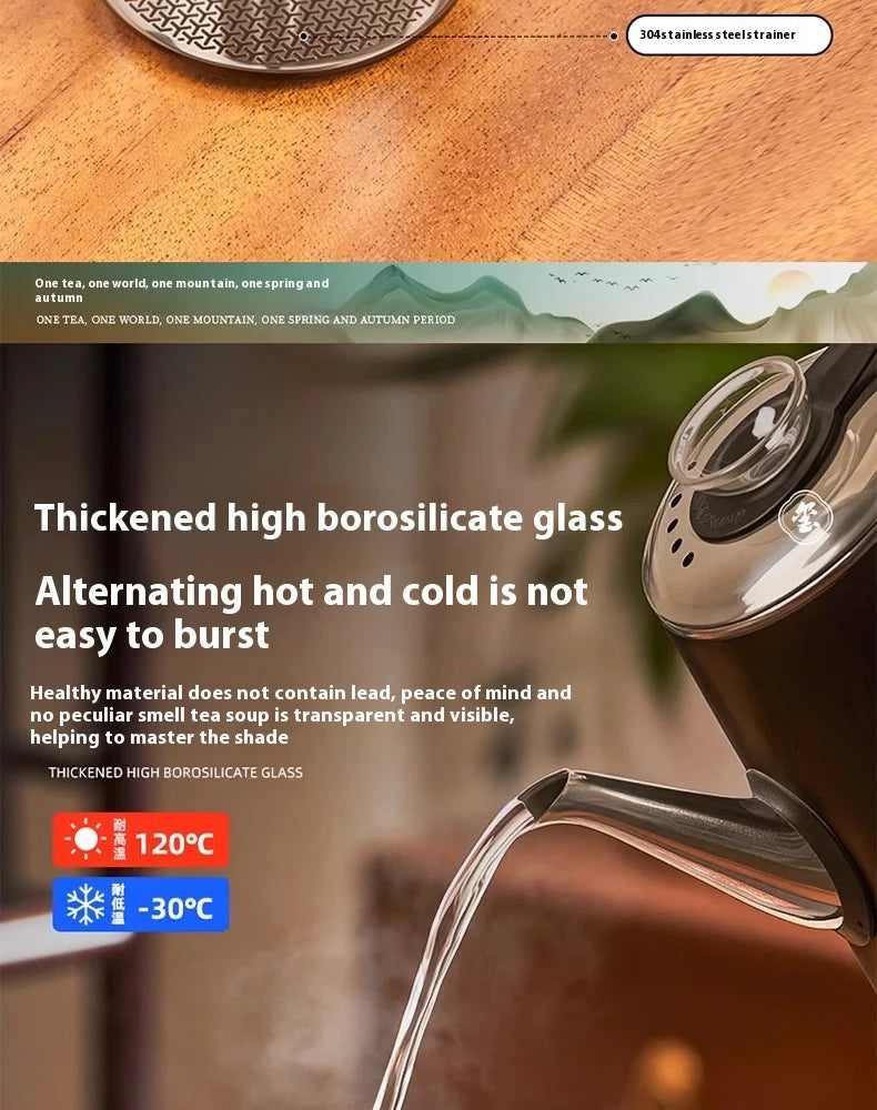 GIANXI Transparent Coffee Glass Mug – Stainless Steel Portable Handle, Drinkware for Home & Kitchen Use