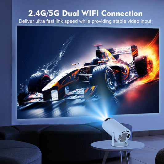 Magcubic HY300 PRO 4K Android Projector - Dual Wi-Fi 6, 260 ANSI, 1080P HD, Bluetooth 5.0, Home & Outdoor Cinema